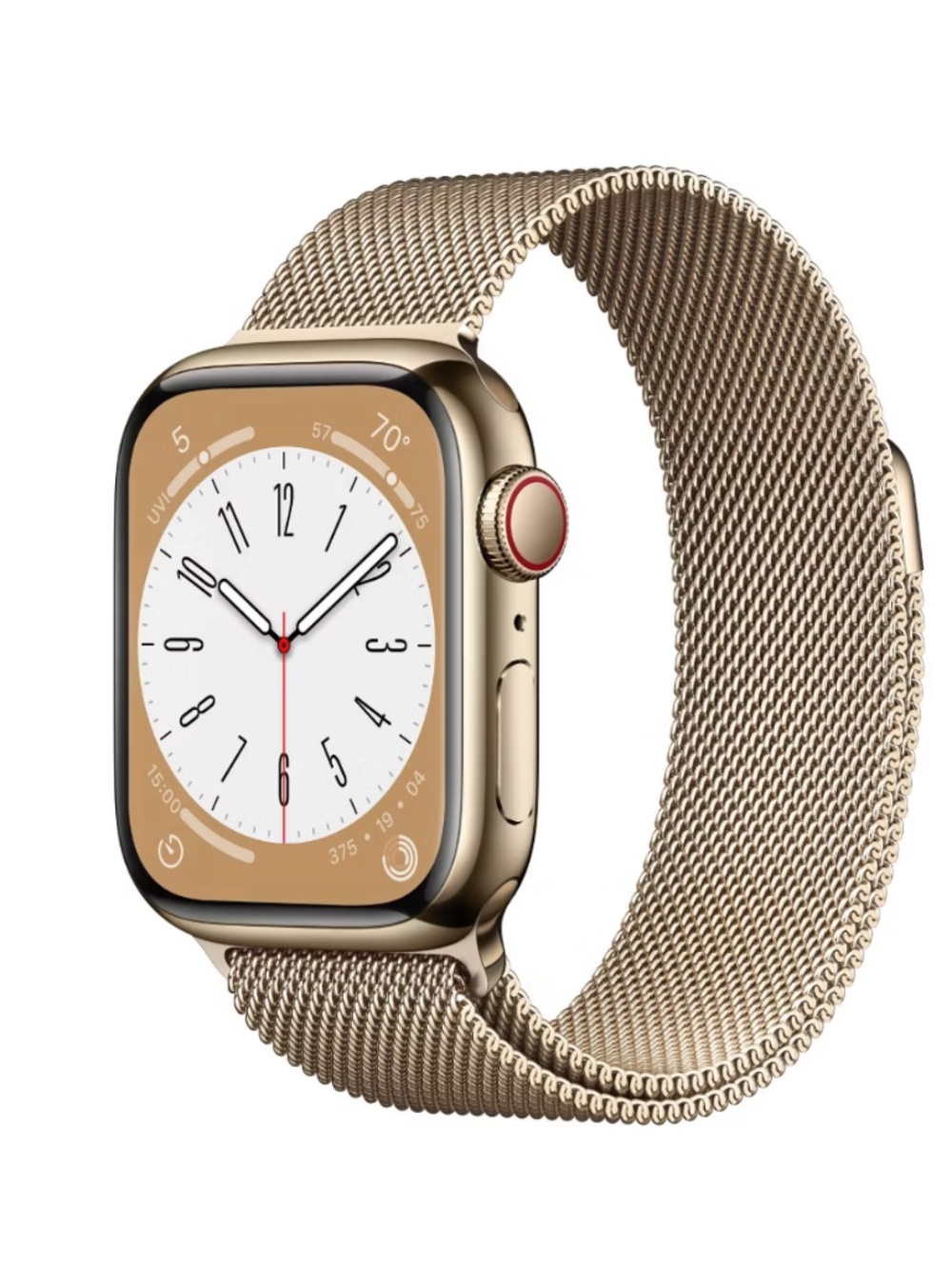 Apple Watch Series 8 GPS + Cellular, 41mm Gold Stainless Steel Case